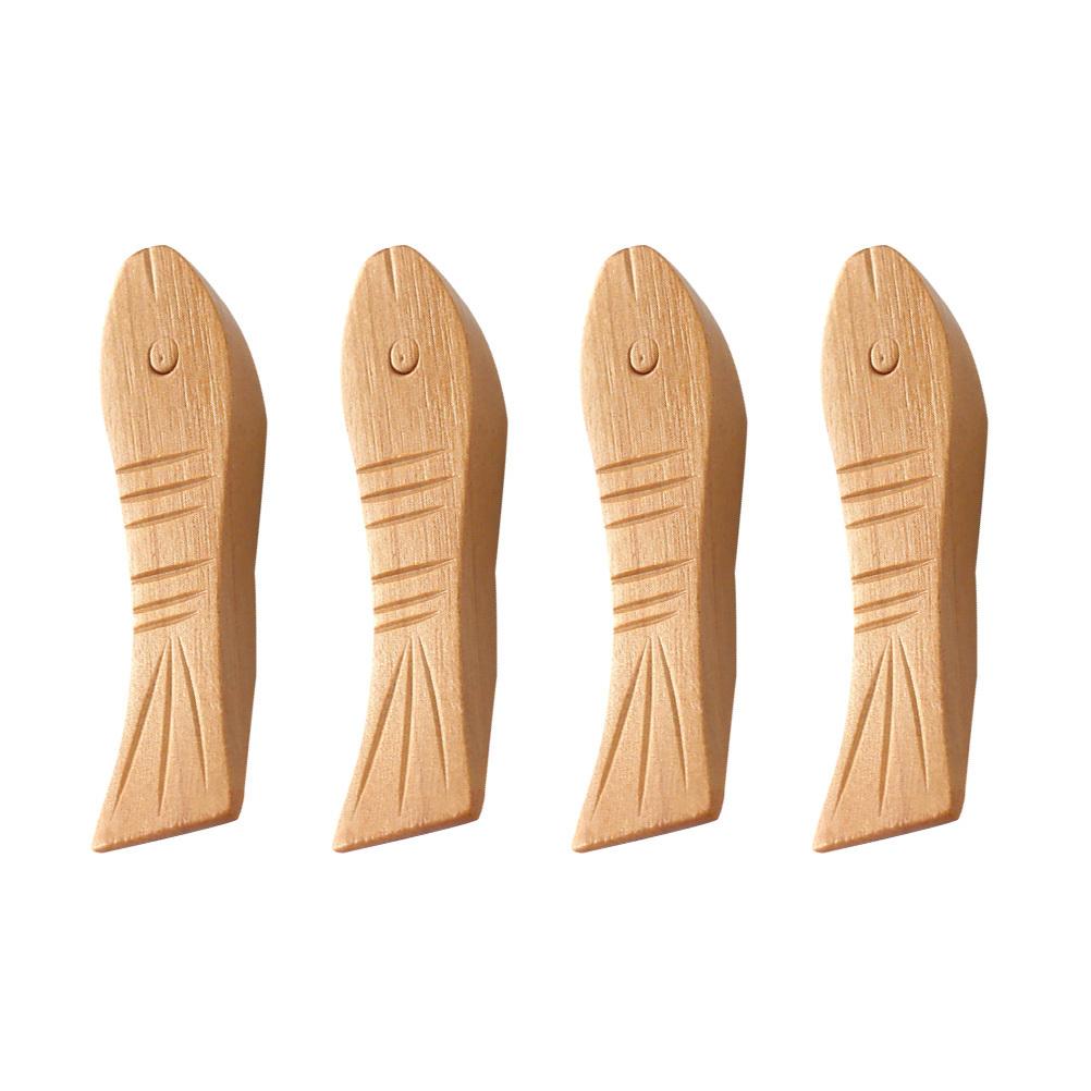 4 pcs Wooden Chopstick Rests Japanese Style Smooth Surface Table Decor For Holding Chopsticks Kitchen Cutlery Organizer Dinning