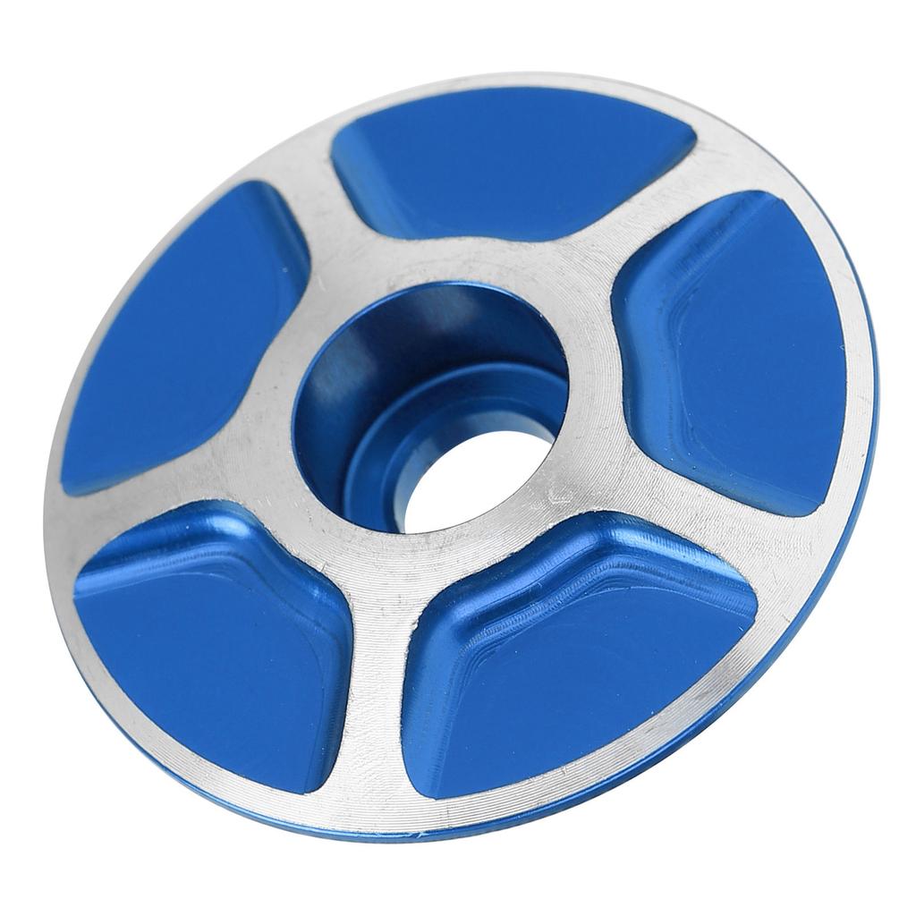 Bicycle Front Fork Headset Cover Replaceable Lightweight Mountain Road Bike Stem AccessoriesBlue