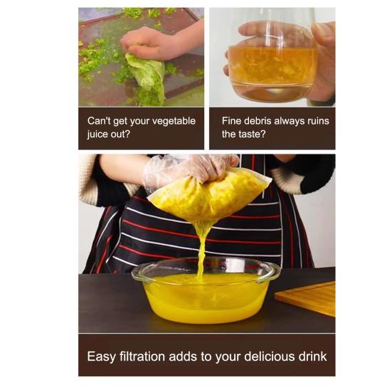 3Pcs Nut Milk Bag for Straining Reusable Cheesecloth Bags Fine Mesh Filter Bags for Cooking Baking Juicing Cheese Making Soy Milk Kitchen Essential