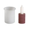 Creative Candle Holders Silicone Molds Premium Silicone Mold For Individualized Striped Candle Holder Ornament Creation