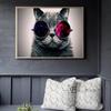 Cool Glasses Cat Wolf Birds Wall Art Canvas Painting Poster For Home Decor Posters And Prints Unframed Decorative Pictures