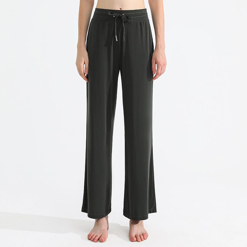 PLUS Lenzing Modal Wide-Leg Yoga Pants with Elastic Waist and Drawstring