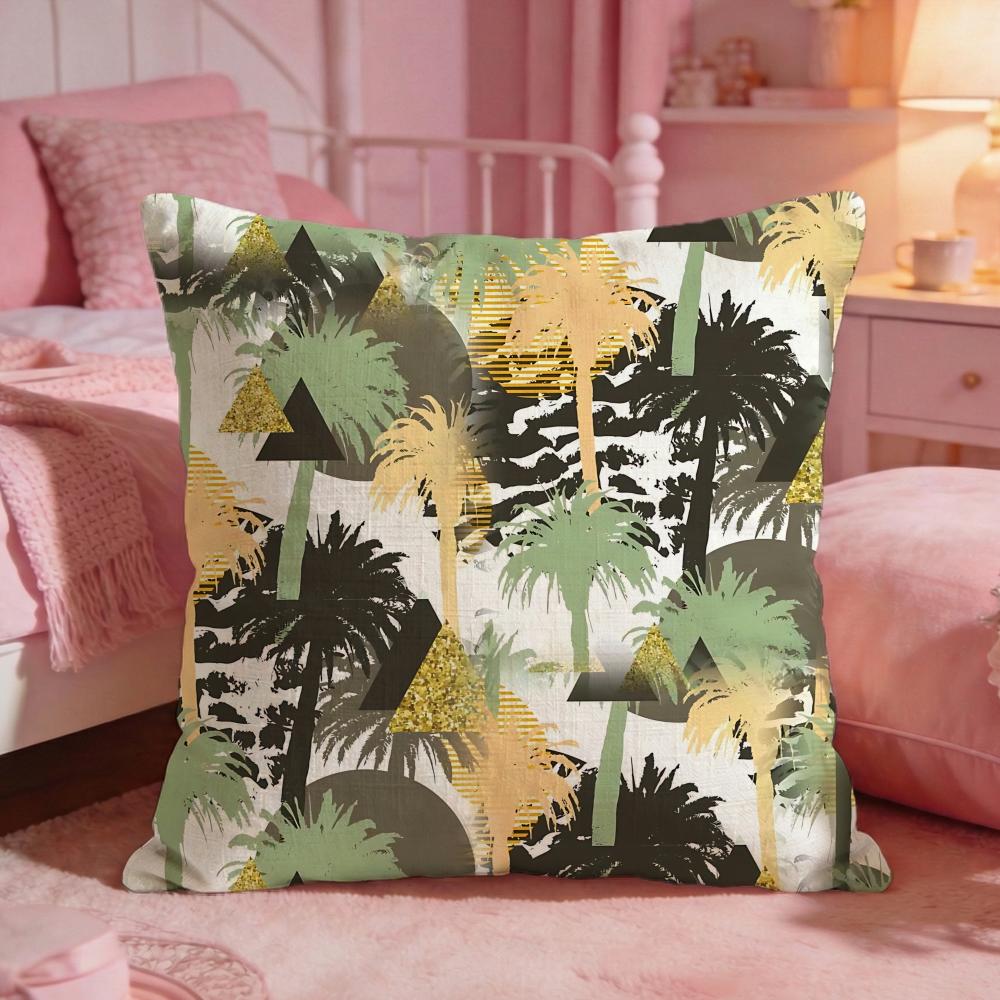 PlantPalm treeS Cushion Cover Premium Comfort Reversible Pillow Cove Two in One Design for Any Room  Car Interior