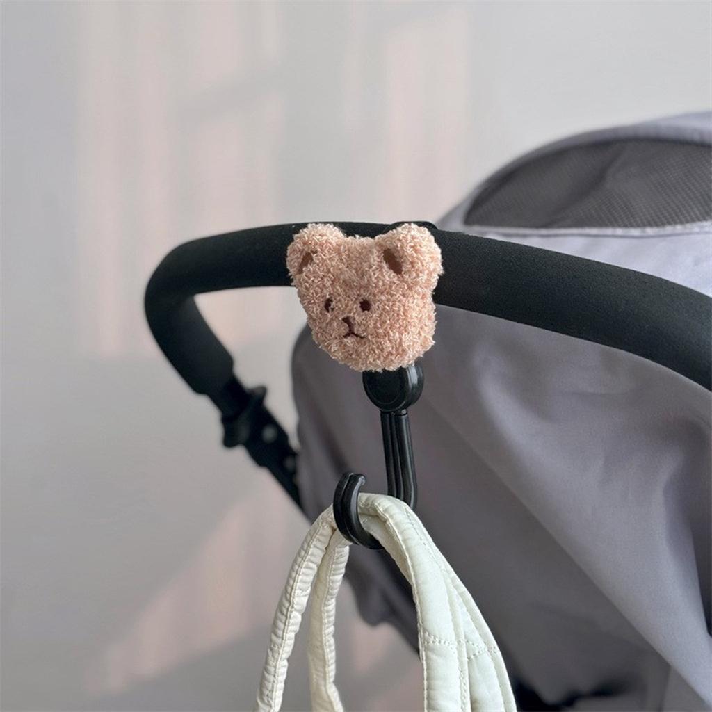 Крючок для коляски, милый медведь, крючок для подвешивания сумки, слюнявчик, вешалка для детской коляски, необходимый для матери и ребенка