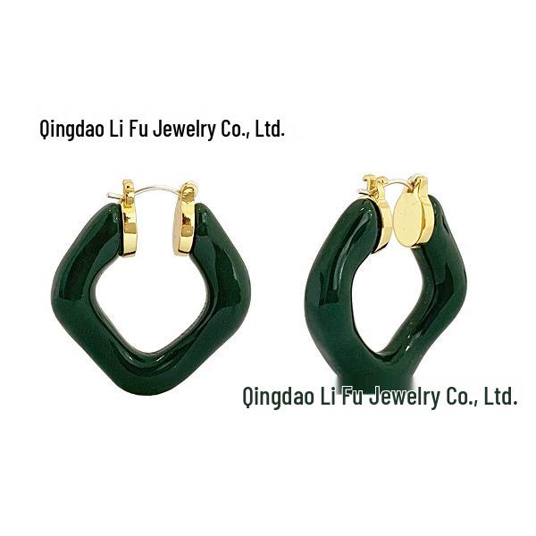 Лиза Стиль 2021 Модные Геометрические Круглые Серьги: Дизайн в стиле легкой роскоши