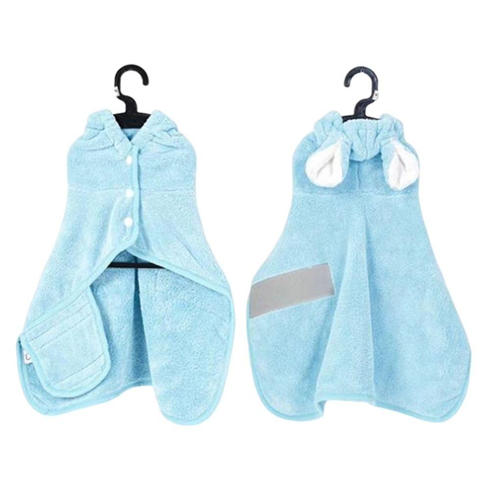Super Absorbent Dog Bathrobe Quick-drying Cat Bath Robe  for Small Medium Large Dogs