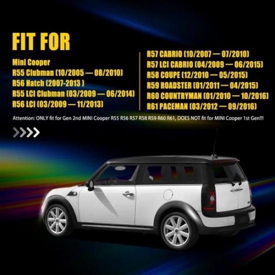 Для Mini Cooper R55 R56 R57 R58 R59 R60 Передние Задние Светодиодные Боковые Указатели Поворота Крыла