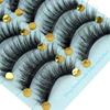 Pure Hanmdade Fluffy Eyelashes Extension Tools False Eyelashes 3D Faux Mink Hair Thick Long