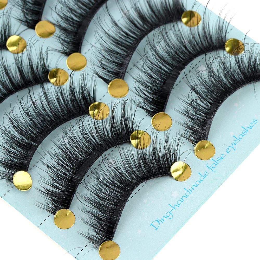Pure Hanmdade Fluffy Eyelashes Extension Tools False Eyelashes 3D Faux Mink Hair Thick Long