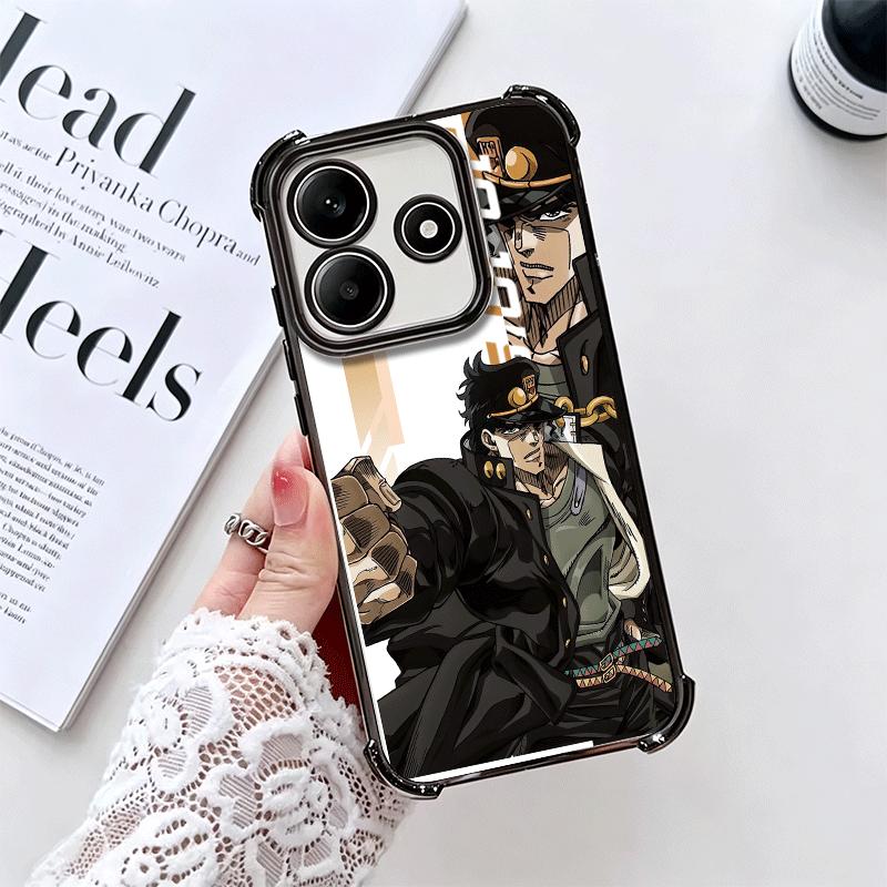 Мягкий чехол для телефона с дизайном из аниме JoJo Adventure для Xiaomi Redmi Note 14 15 Pro Plus 13 12 11S 11T 5G 10 9S 9 Покрытие Защита от падения Fund
