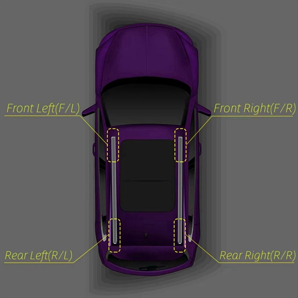 For Peugeot 2008 MK1 2013-2018 Car Roof Rail End-Cap Rack Base Covers Luggage Rack Cover Rear Left