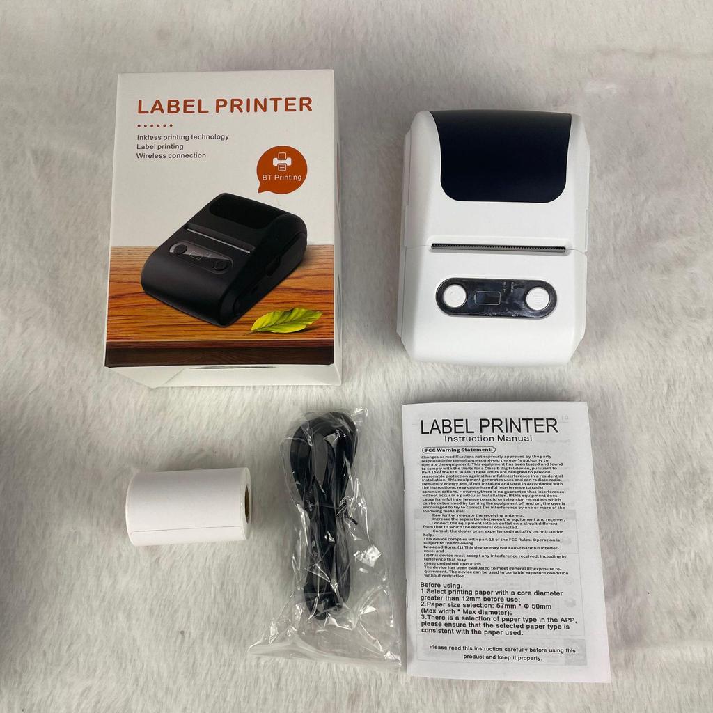 Портативный Bluetooth Мини Термопринтер для Этикеток и Штрихкодов