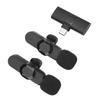 2PCS Wireless Lavalier Lapel Microphones 2.4GHz Noise Reduction Mini Clip On Wireless Mic for Android Recording Live
