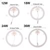 1Pcs White Light Panel Circle Light 12W 18W 24W 36W LED Module Lamp New LED Ring Light  Replacement