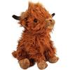 10.5 inches Highland Cows Stuffed Animals, Cute Fluffy Cow Plush Figure Toys Realistic Highland Cattle Plush Decor Birthday Gift for Kids Baby Girls B