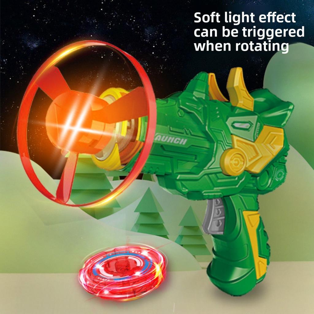 2-in-1 Spinning Top Launcher Toy for Kids, Fun for Indoor & Outdoor Play