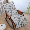 Summer Rocking Chair Recliner Seat Cushion Backrest Integrated Nap Cushion Thickened Folding Chair Lazy Double Chair Cushion Cover