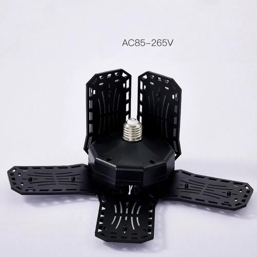 Новый сверхъяркий гаражный светильник с регулируемыми панелями, вкручиваемые потолочные светильники, энергосберегающий патрон E27, освещение для магазина