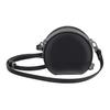 VIVIENNE WESTWOOD Однотонная сумка-кроссбоди на молнии с логотипом спереди, из натуральной кожи ягненка, маленькая, круглая, на плечо, женская, черная 4303010QUL001LN403