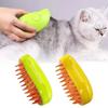Cat & Dog Grooming Comb with Electric Spray Water Spray Soft Silicone Depilation Brush Kitten Pet Bath Brush Grooming Supplies