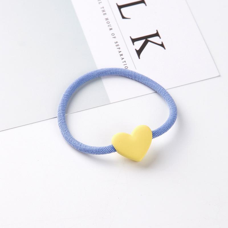 Высокоэластичные резинки для волос в форме сердца, медведя, круглой формы для женщин, резинка для волос, детские, детские, милые, конфетных цветов, ободки для волос, аксессуары для волос