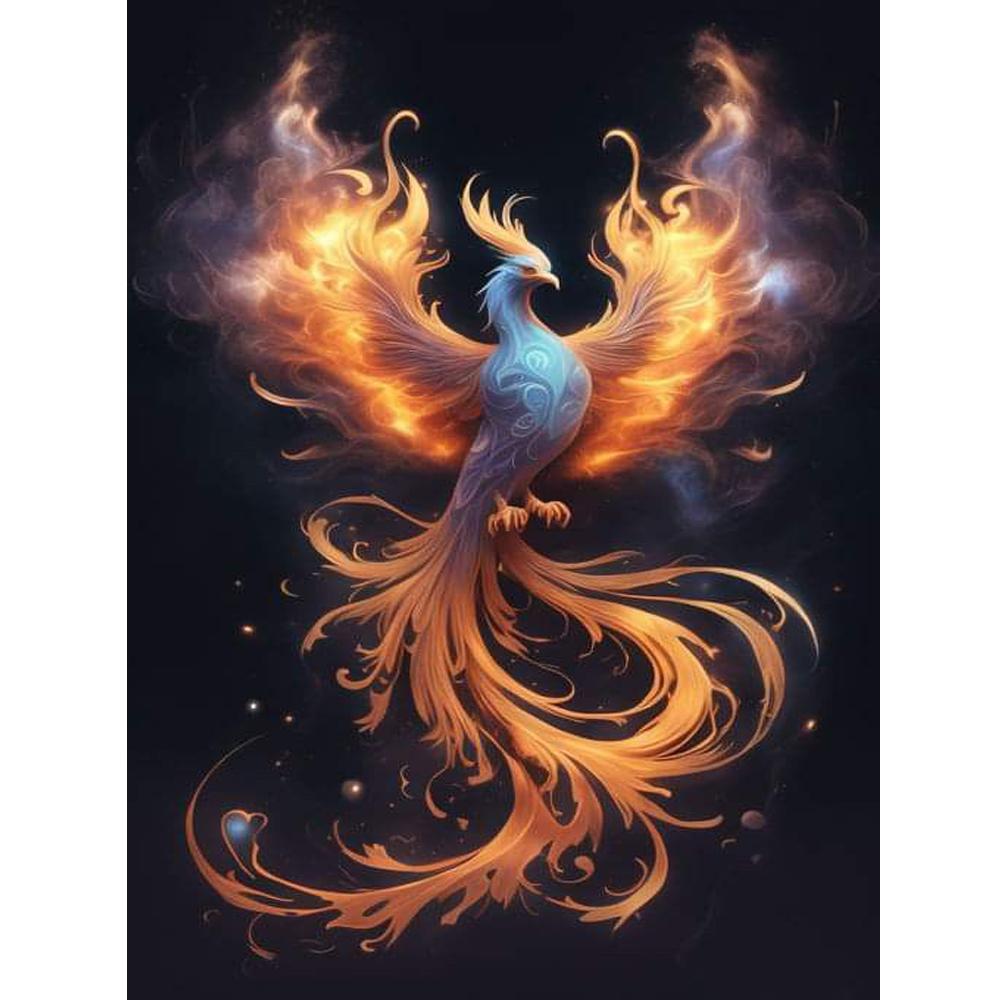 Полный квадратный/круглый дрель 5D DIY алмазная живопись Огонь Феникс картина Алмазная вышивка крестиком домашний декор Y3781