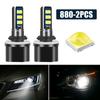 2Pcs 12V 24V 6000K H27 881 880 H27W White Front Foglamp Driving Lights LED Bulb Signal Lamps Universal Car Lights Accessories