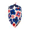 Размер Треугольная форма Дышащий Удобный для ношения Мягкий Милый Цветочный Принт Собака Кошка