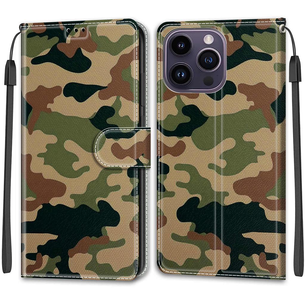 Роскошный окрашенный кожаный чехол-кошелек в стиле книги, защитный чехол для iPhone 16 15 14 13 12 Pro Max 15Pro 16Pro iPhone11