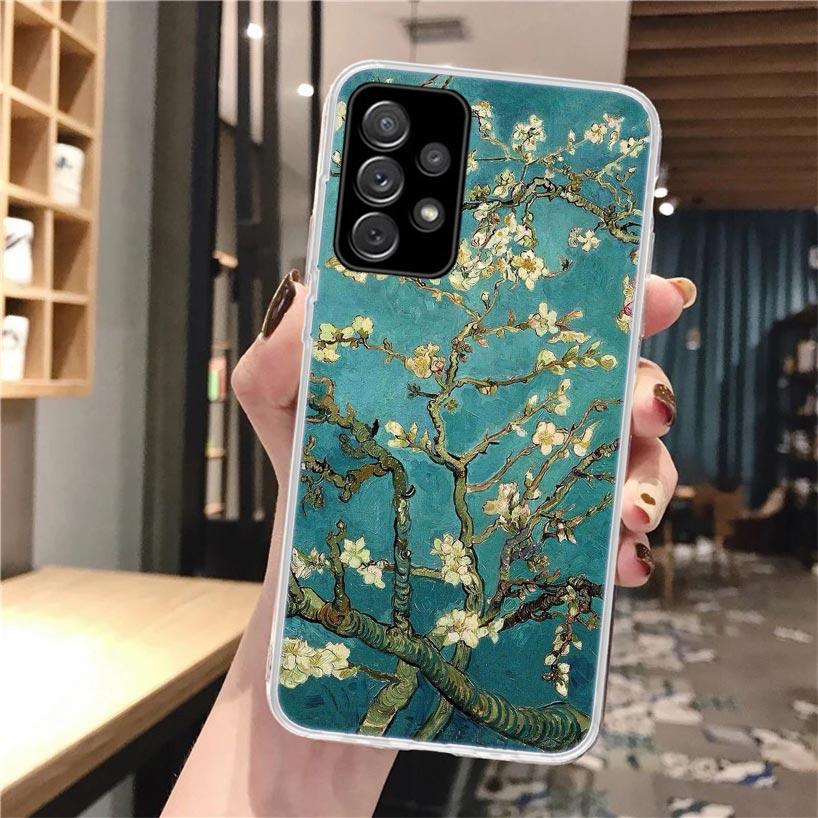 Мягкий чехол для телефона с масляной живописью Ван Гога для Samsung Galaxy A51 A50 A71 A70 A10 A20e A30 A40 A41 A31 A21s A11 A6 A7 A8 A9 Plus