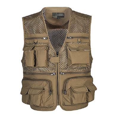 Мужской тактический жилет, пальто для фотографа, сетчатая рабочая куртка без рукавов, карманные жилеты для инструментов GZW