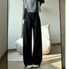 White Pants for Women In Autumn and Winter New Knitted Slim Drapery Plus Velvet Wide-leg Pants Casual Straight Corduroy Suit Pants