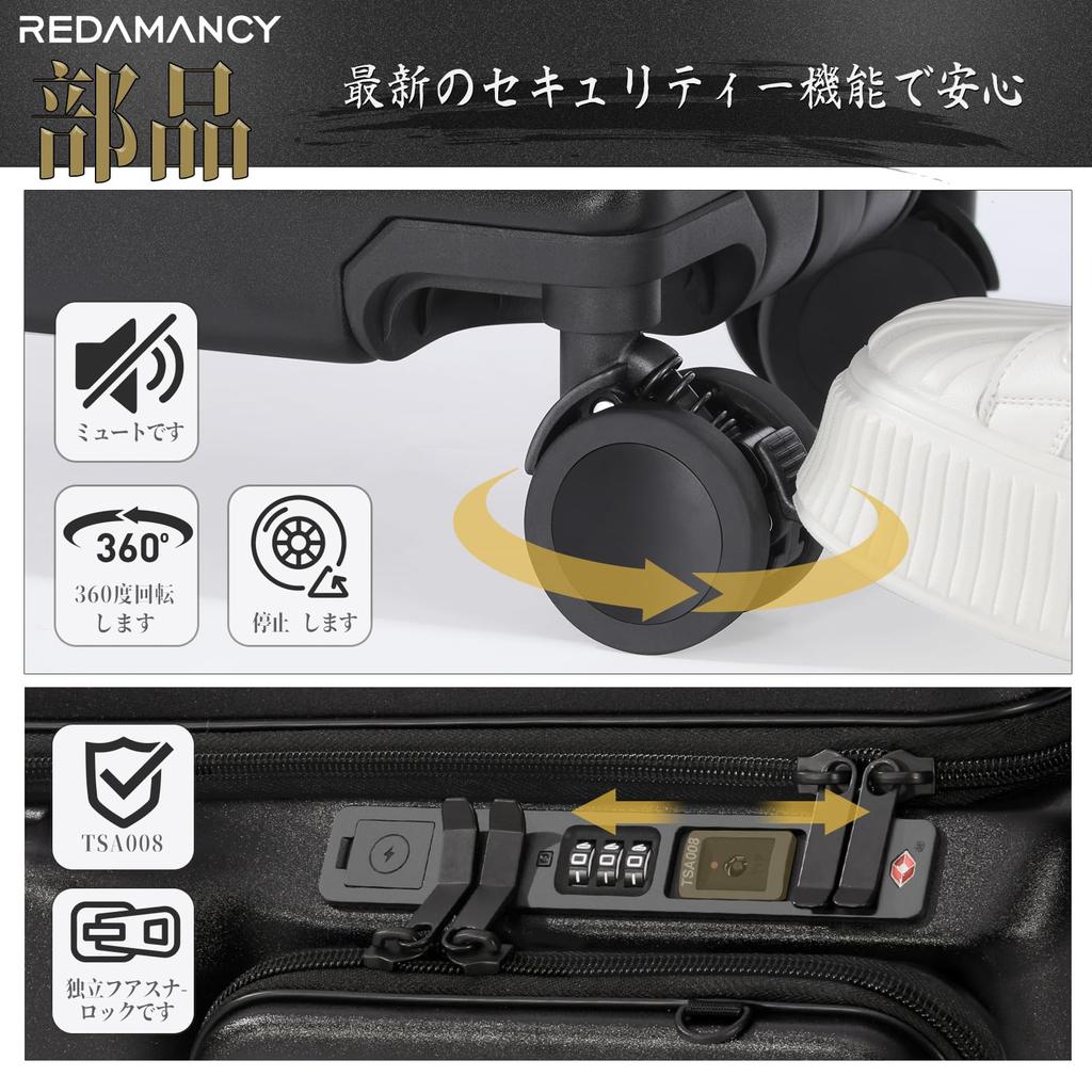 Design Guided by Active Flight Attendants Suitcase Company Front Opening With Stopper Single Door Multifunctional Carry Case Mobile Stand USB Port