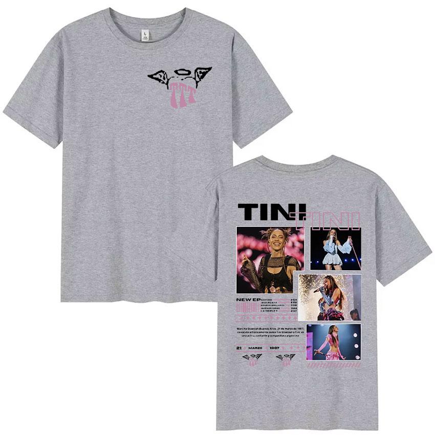 Rapper TINI TINI 2025 Graphic T Shirt Unisex Women Retro High Quality Fashion Tshirt Aesthetic Oversized Cotton Tshirts Streetwear