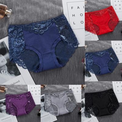 Женское нижнее белье средней посадки, сексуальное кружевное, приподнимающее ягодицы