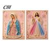 3D Pearl Texture Art Mary Painting Kit, Divine Mercy Jesus Holy Religious DIY Kit for Adults Faux Craft Set Beginners Christian Wall Decor