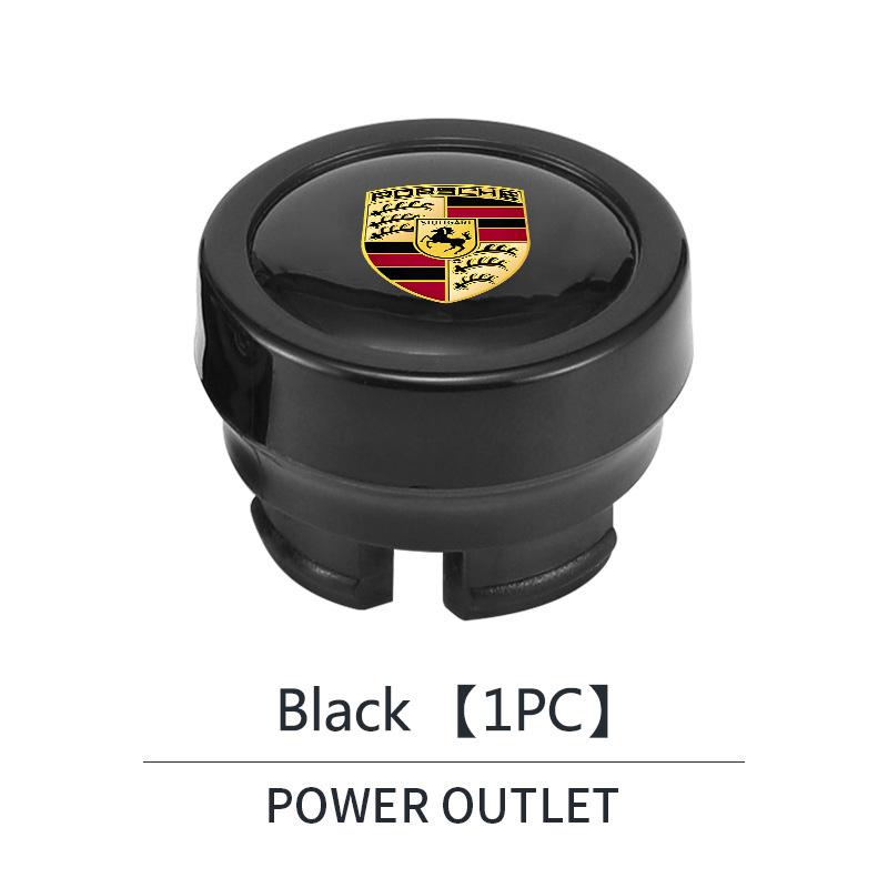 Пластиковая крышка прикуривателя автомобиля ABS, пылезащитная декоративная заглушка для Porsche Cayenne Panamera Macan 911 718 Taycan Boxster Cayman 918