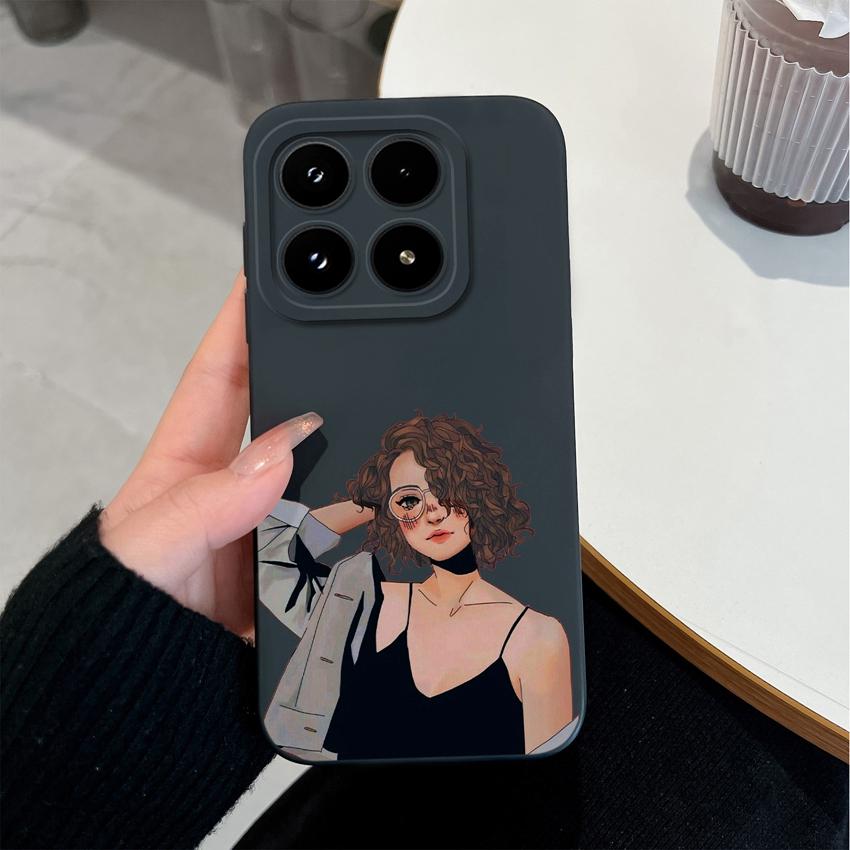 Модный силиконовый чехол для телефона для Xiaomi 17 14 14T 15 15T Pro Poco C71 C75 M7 M8 F7 F8 Премиальный противоскользящий прочный корпус для Xiaomi Capa