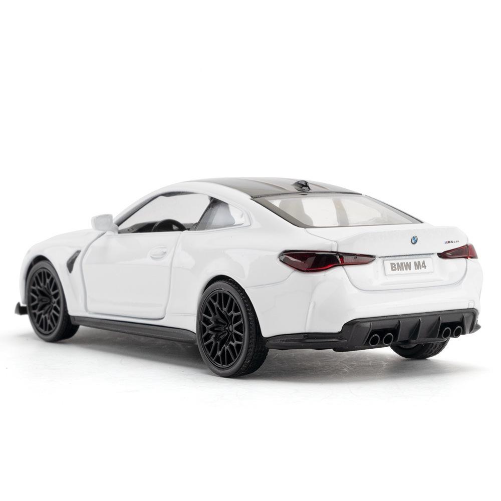 BMW M4 CSL 5" Alloy Pull-Back Toy Car Model with Opening Doors