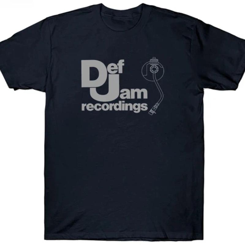 Винтажная Печатная Мужская Одежда Логотип DEF JAM Recordings Классический Рэп Хип-Хоп Футболка NAS Классические Высококачественные Хлопковые Топы для Женщин
