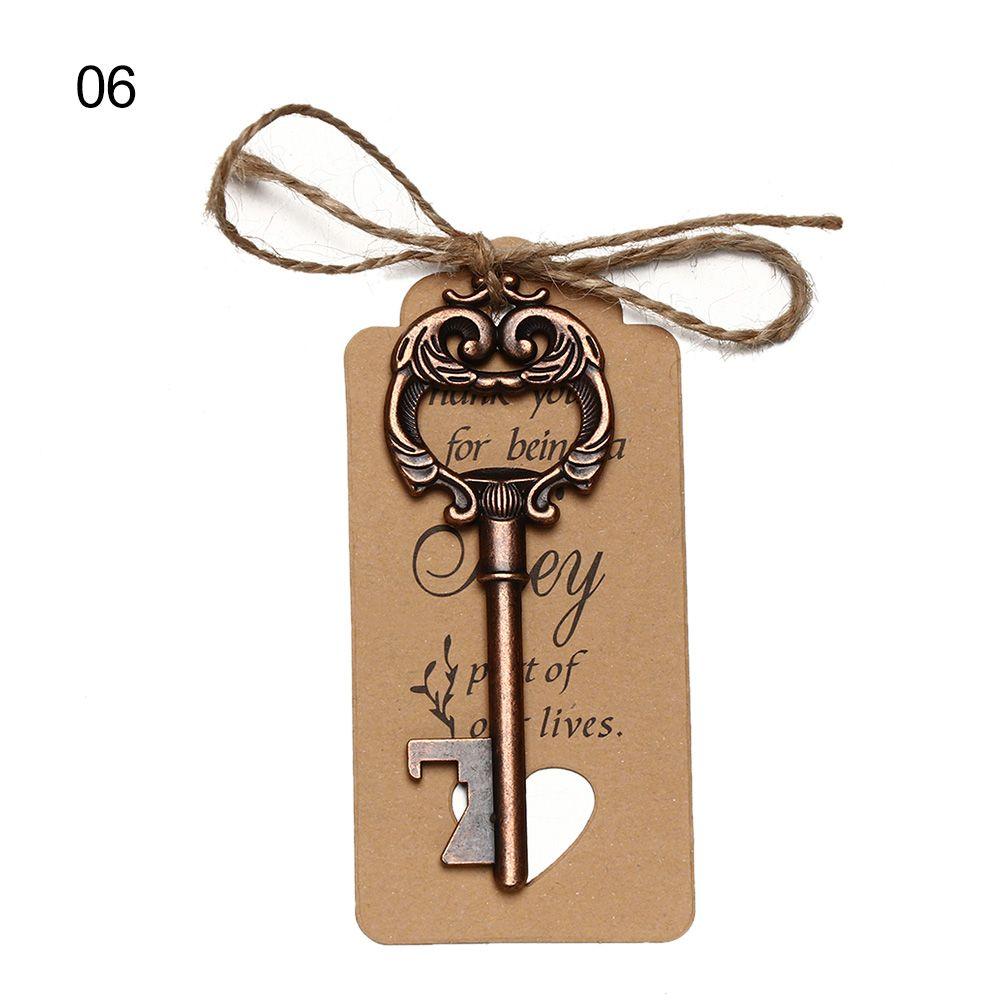 Vintage Party Favor Supplies Beer Opener Wine Keychain Souvenir Wedding Decor Key Bottle Opener