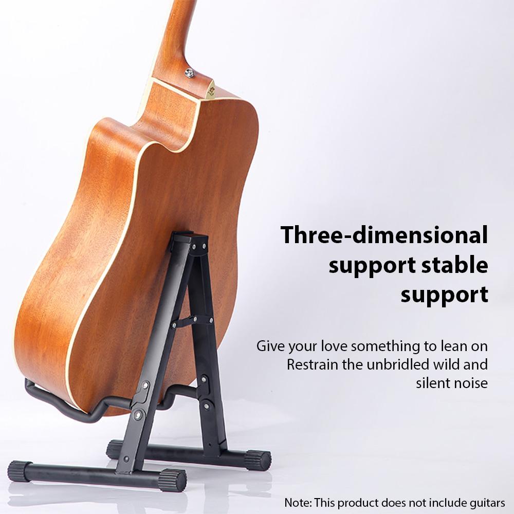 Складная подставка для гитары А-образная подставка Нескользящая резиновая подкладка Мягкая губчатая подставка Портативные подставки для гитары