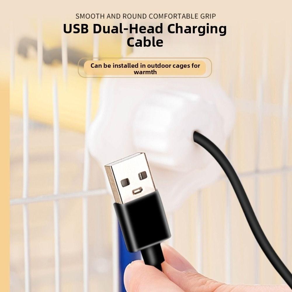 Удобная ручка USB нагреваемая жердочка для птиц Нескользящая нагреваемая подставка для птиц Зимний сезон