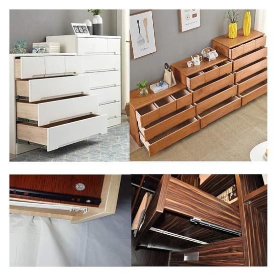 Комплект для ремонта ящика 1/2 Легкая установка Рычаг ящика ДВП средней плотности Опора ящика Сверхмощный металлический кронштейн