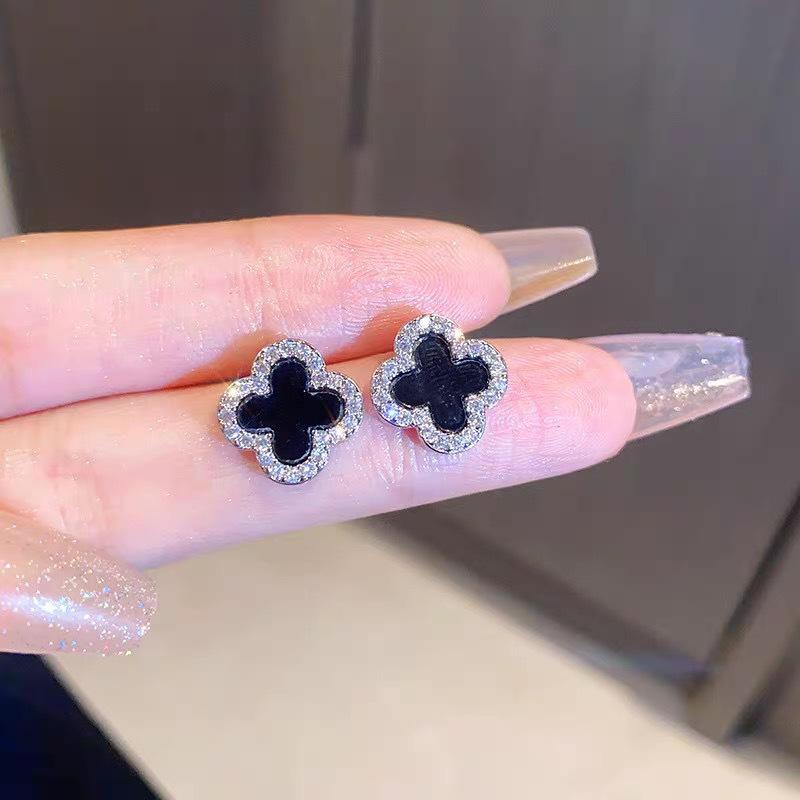 Изысканный браслет из бусин с бриллиантами в виде четырехлистного клевера - Женские роскошные универсальные украшения