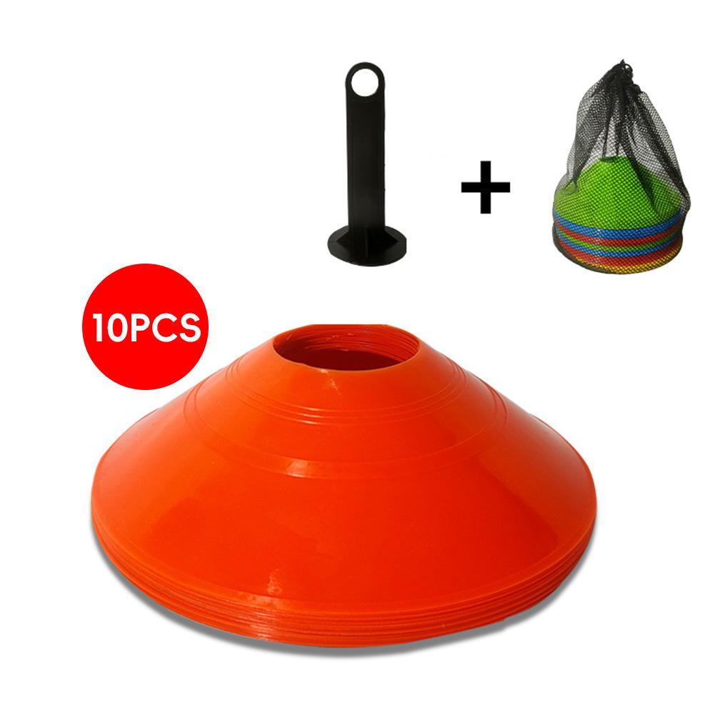 10 шт./компл. детский футбольный тренировочный инвентарь для профессиональных дисковых конусов, упражнения на ловкость, преодоление препятствий, спортивные тренировочные аксессуары