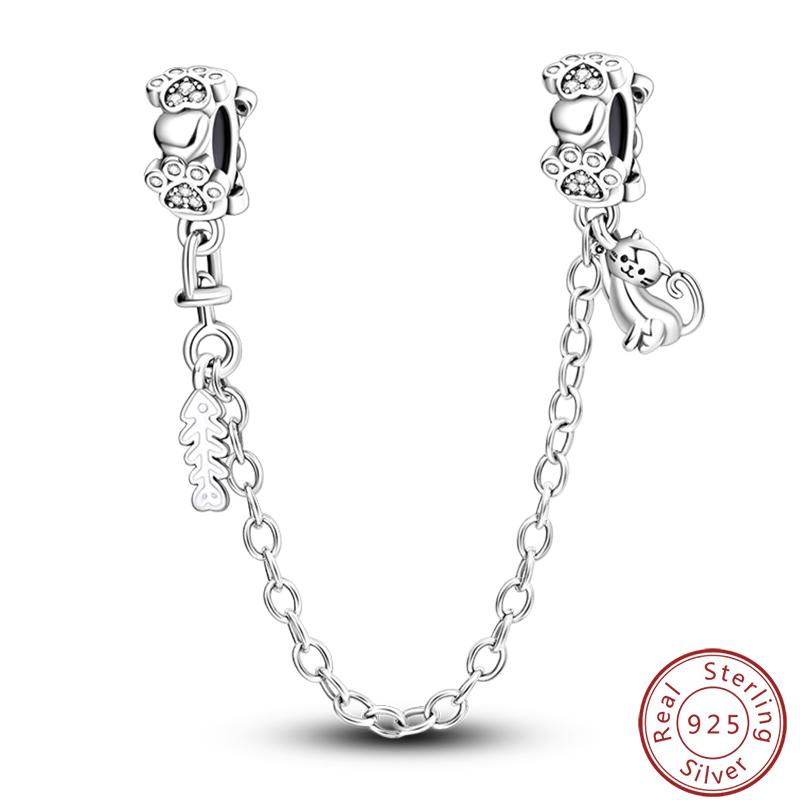 Милая серия «Кошка и собака» Медные шармы «Луна», «Бабочка», «Отпечаток лапы» 3 мм Сделай сам Изготовление изящных ювелирных изделий Подарки