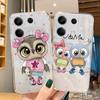 Cartoon Patterned Soft Silicone Case For Samsung A55 S24 Xiaomi Redmi Note 13 Pro 13C iPhone 15 Huawei Honor Realme Camera Protective Shockproof Cover