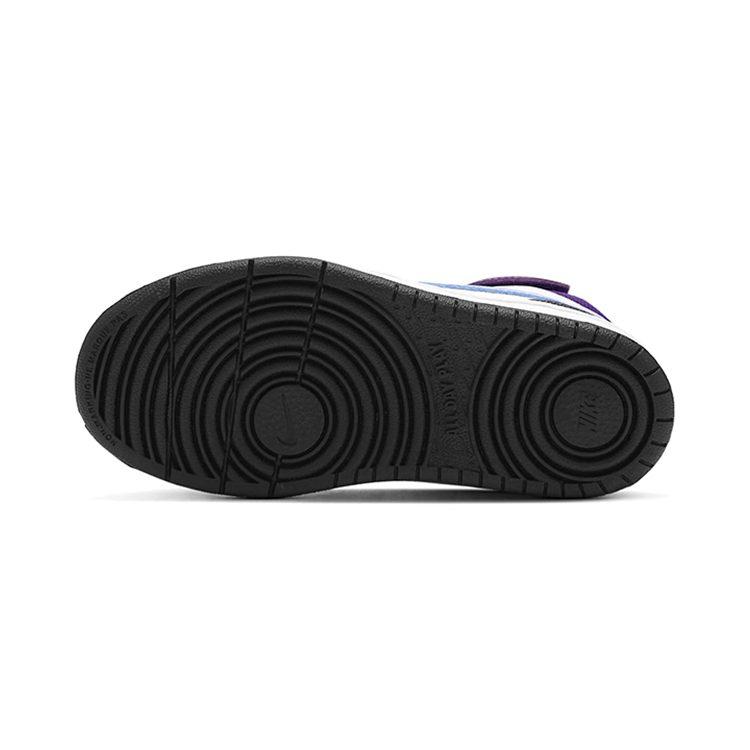 Nike Кроссовки для скейтбординга Court Borough 2 Mid, удобные, средней высоты, White Grape, для детей 3-7 лет, CD7783-106