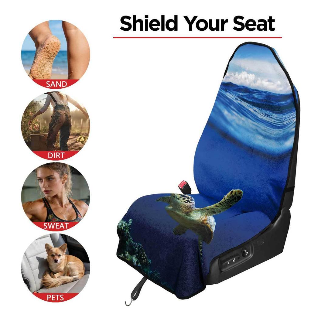 Universal Car Seat Towel Cover: All-Season Front Seat Protector for Gym and Workout
